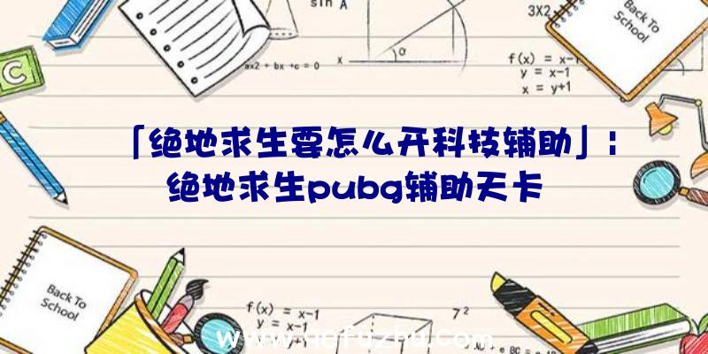 「绝地求生要怎么开科技辅助」|绝地求生pubg辅助天卡